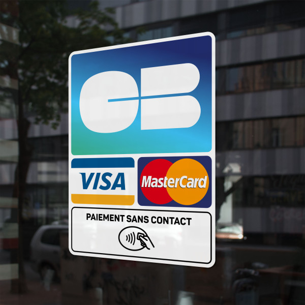 Sticker paiement carte bancaire sans contact