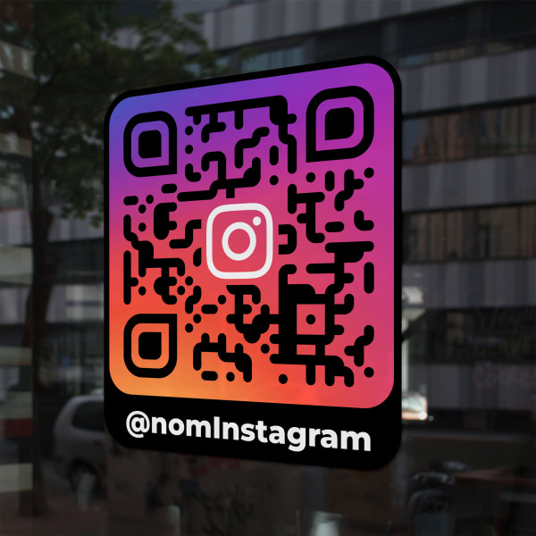 Sticker QR code Instagram couleur